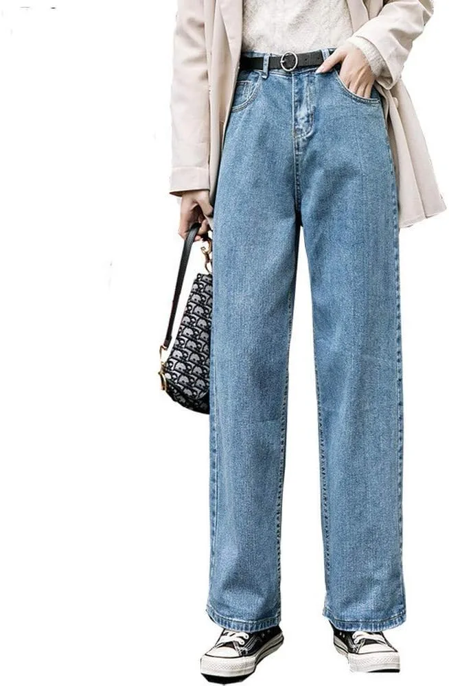 Джинсы женские High Waist Boyfriend Wide Leg Blue Denim Loose Plus Size yukiesue
Джинсы женские High Waist Boyfriend Wide Leg Blue Denim Loose Plus Size yukiesue