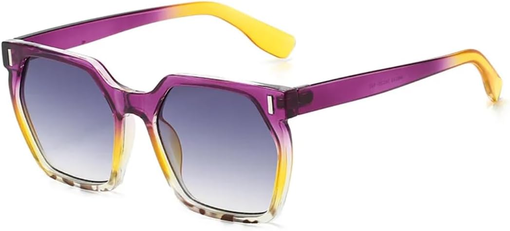 Популярные модные квадратные солнцезащитные очки для женщин в стиле ретро с градиентной оправой и заклепками, обеспечивающие защиту от УФ-излучения UV400 TVTBBVV, Purple
Популярные модные квадратные солнцезащитные очки для женщин в стиле ретро с градиентной оправой и заклепками, обеспечивающие защиту от УФ-излучения UV400 TVTBBVV, Purple