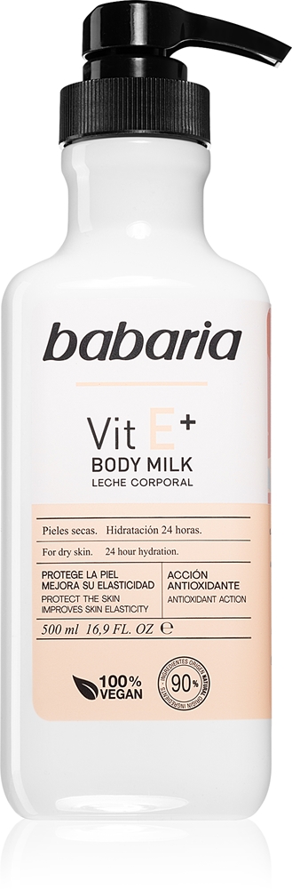 Увлажняющий лосьон для тела с витамином Е для сухой кожи Babaria, 500 мл
Увлажняющий лосьон для тела с витамином Е для сухой кожи Babaria, 500 мл