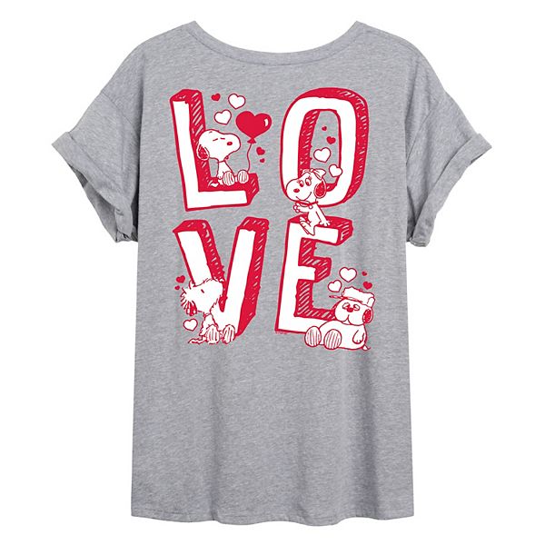 Футболка оверсайз Juniors Peanuts Snoopy's Siblings Love Licensed Character, Heather Gray
Футболка оверсайз Juniors Peanuts Snoopy's Siblings Love Licensed Character, Heather Gray