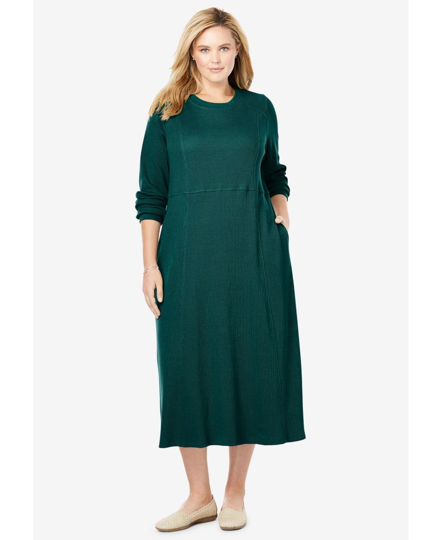 Платье А-силуэта из термотрикотажа для миниатюрных и полных женщин Woman Within, Emerald green
Платье А-силуэта из термотрикотажа для миниатюрных и полных женщин Woman Within, Emerald green
