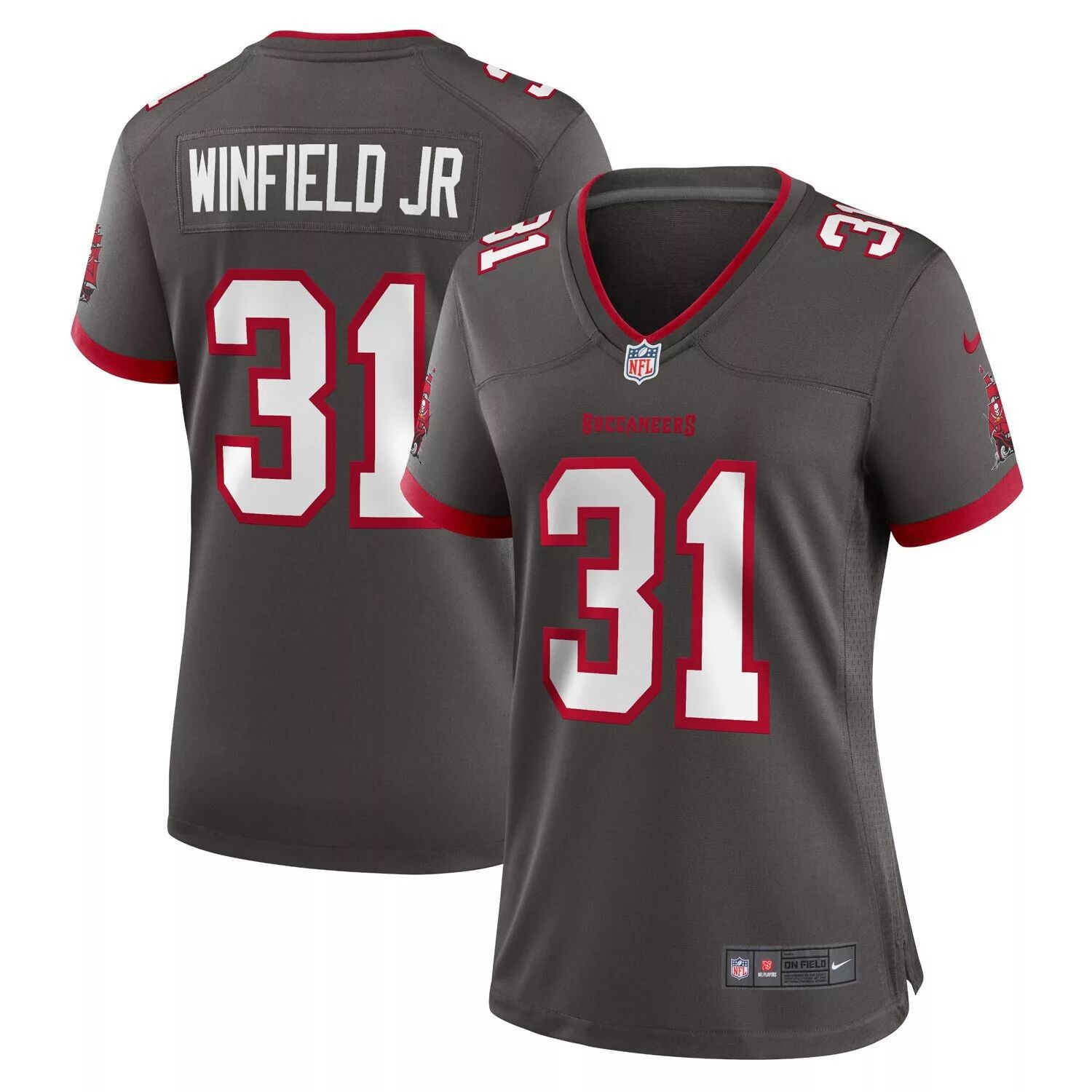 Женское джерси Nike Antoine Winfield Jr. Pewter Tampa Bay Buccaneers Game Nike 
Женское джерси Nike Antoine Winfield Jr. Pewter Tampa Bay Buccaneers Game Nike