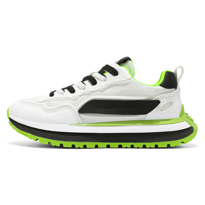 Амортизирующие, износостойкие, дышащие, низкие повседневные туфли для мужчин TELENT, White Green 
Амортизирующие, износостойкие, дышащие, низкие повседневные туфли для мужчин TELENT, White Green