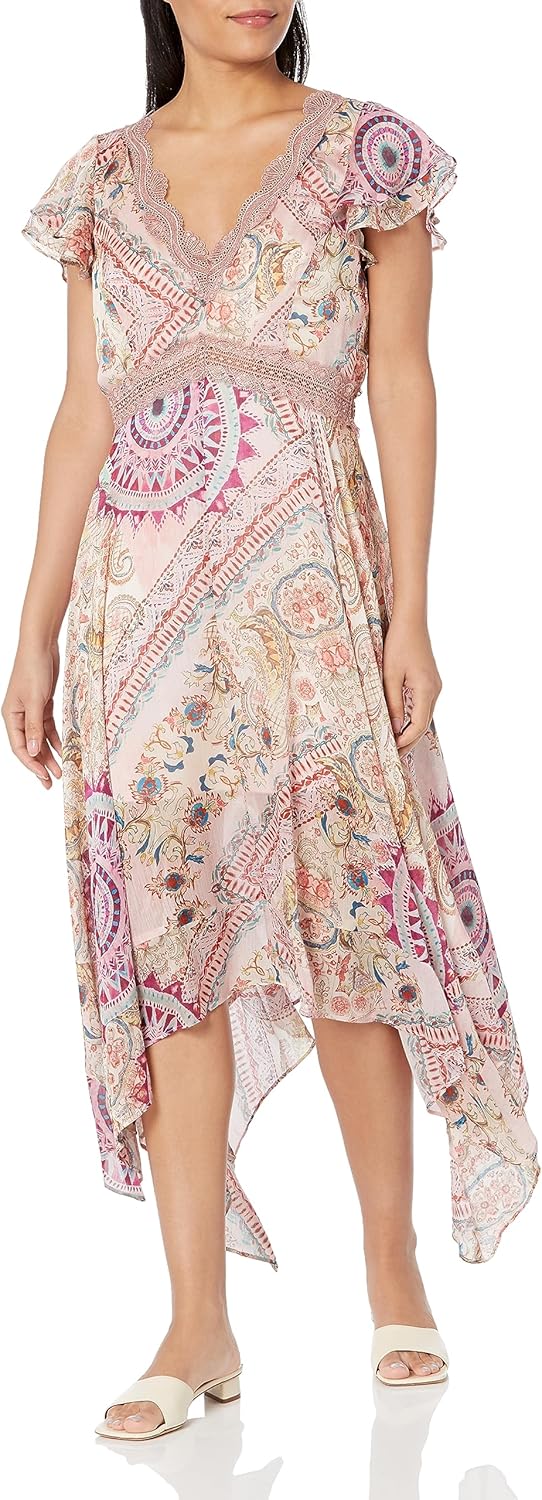 GUESS Женское платье миди с коротким рукавом Tania, Carousel Print
GUESS Женское платье миди с коротким рукавом Tania, Carousel Print