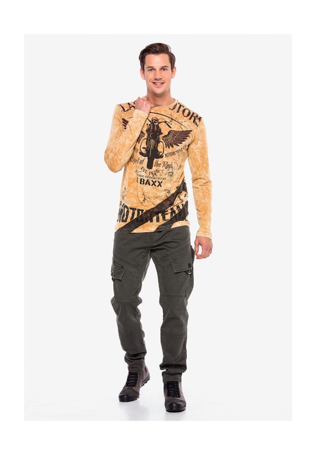 Брюки-Карго с наклонными карманами-карго Cipo & Baxx, хаки
Брюки-Карго с наклонными карманами-карго Cipo & Baxx, хаки