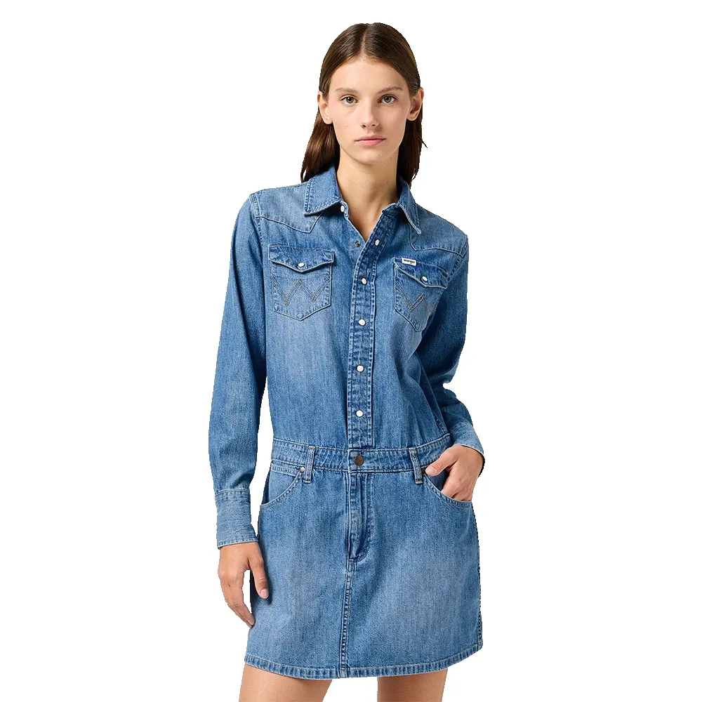 Платье Wrangler Denim long sleeve, синий
Платье Wrangler Denim long sleeve, синий