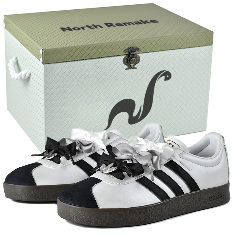 Adidas Neo VL Court 2.0 низкие скейтерские кроссовки унисекс черно-белые - черные с мелким серебряным цветком - подарочная коробка премиум-класса 3
Adidas Neo VL Court 2.0 низкие скейтерские кроссовки унисекс черно-белые - черные с мелким серебряным цветком - подарочная коробка премиум-класса 3