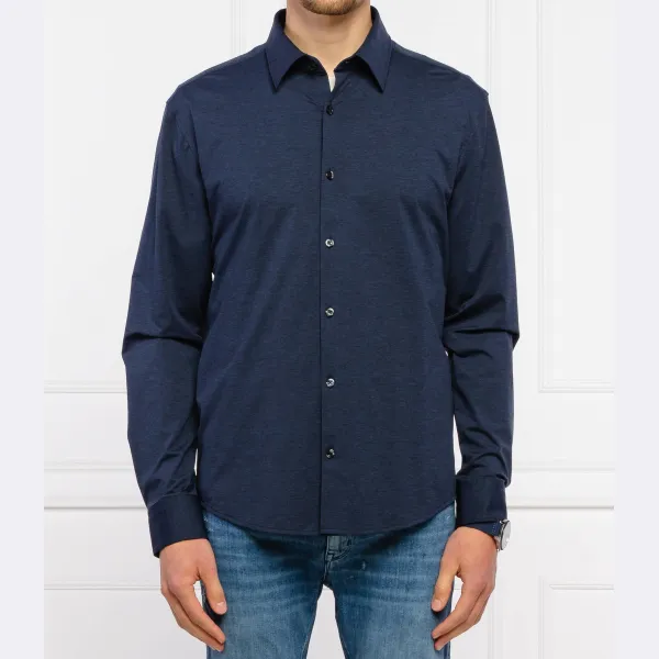 Эргономичная рубашка приталенного кроя Hugo, синий
Эргономичная рубашка приталенного кроя Hugo, синий