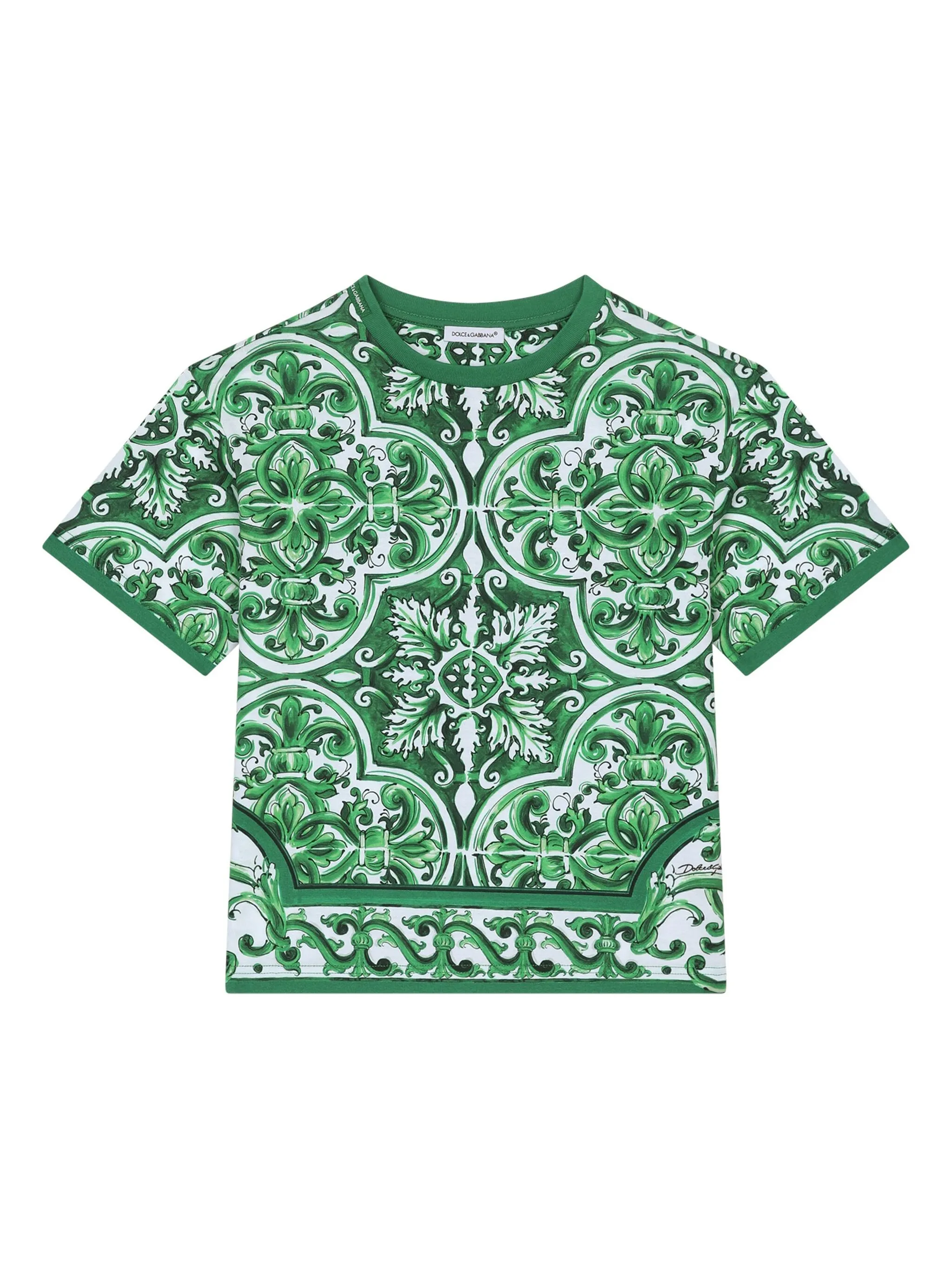 Футболка с принтом Majolica Dolce & Gabbana Kids, зеленый
Футболка с принтом Majolica Dolce & Gabbana Kids, зеленый