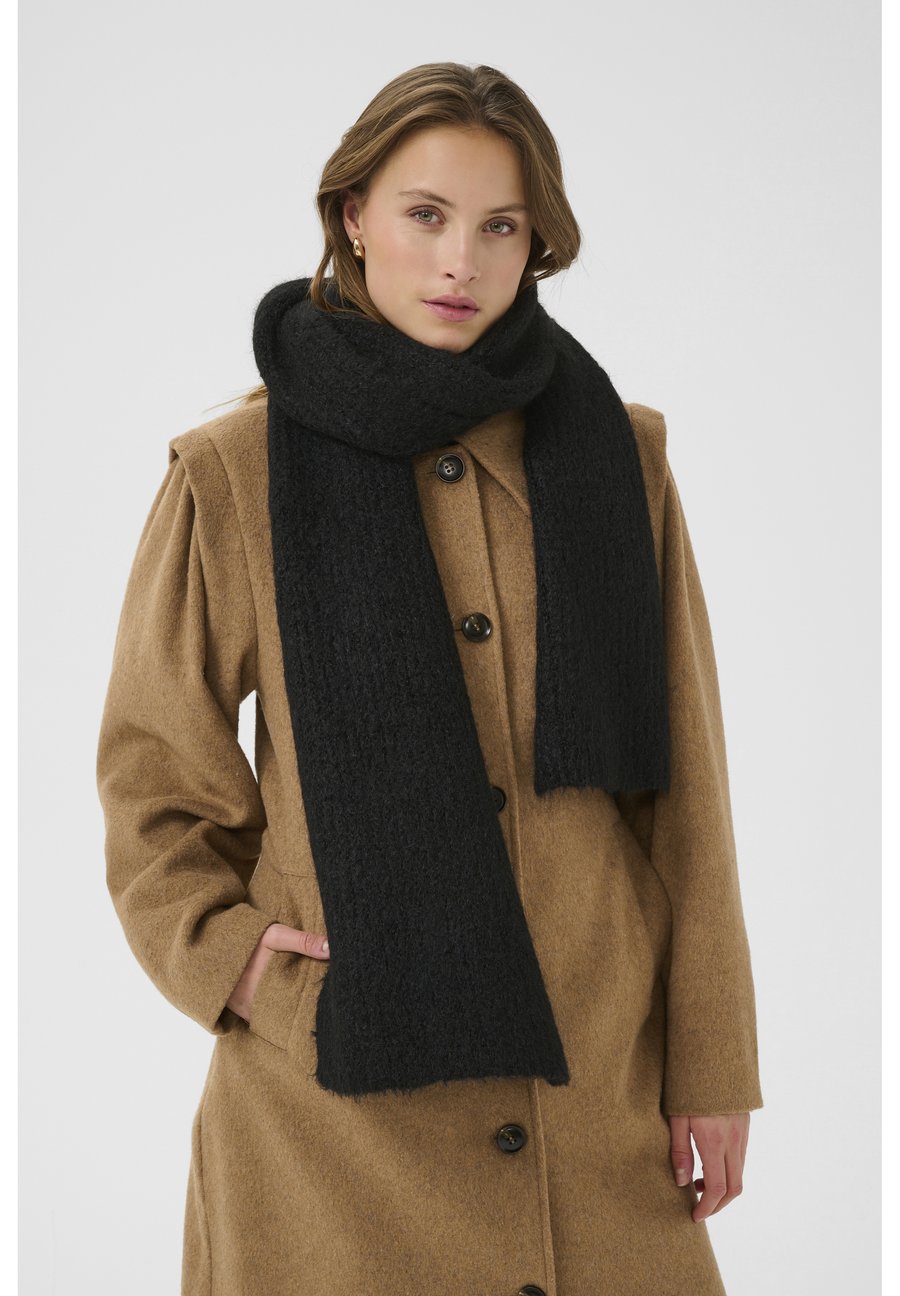 Шарф Kaffe KAhenry Knitted Scarf, Black Deep/Mottled Black
Шарф Kaffe KAhenry Knitted Scarf, Black Deep/Mottled Black