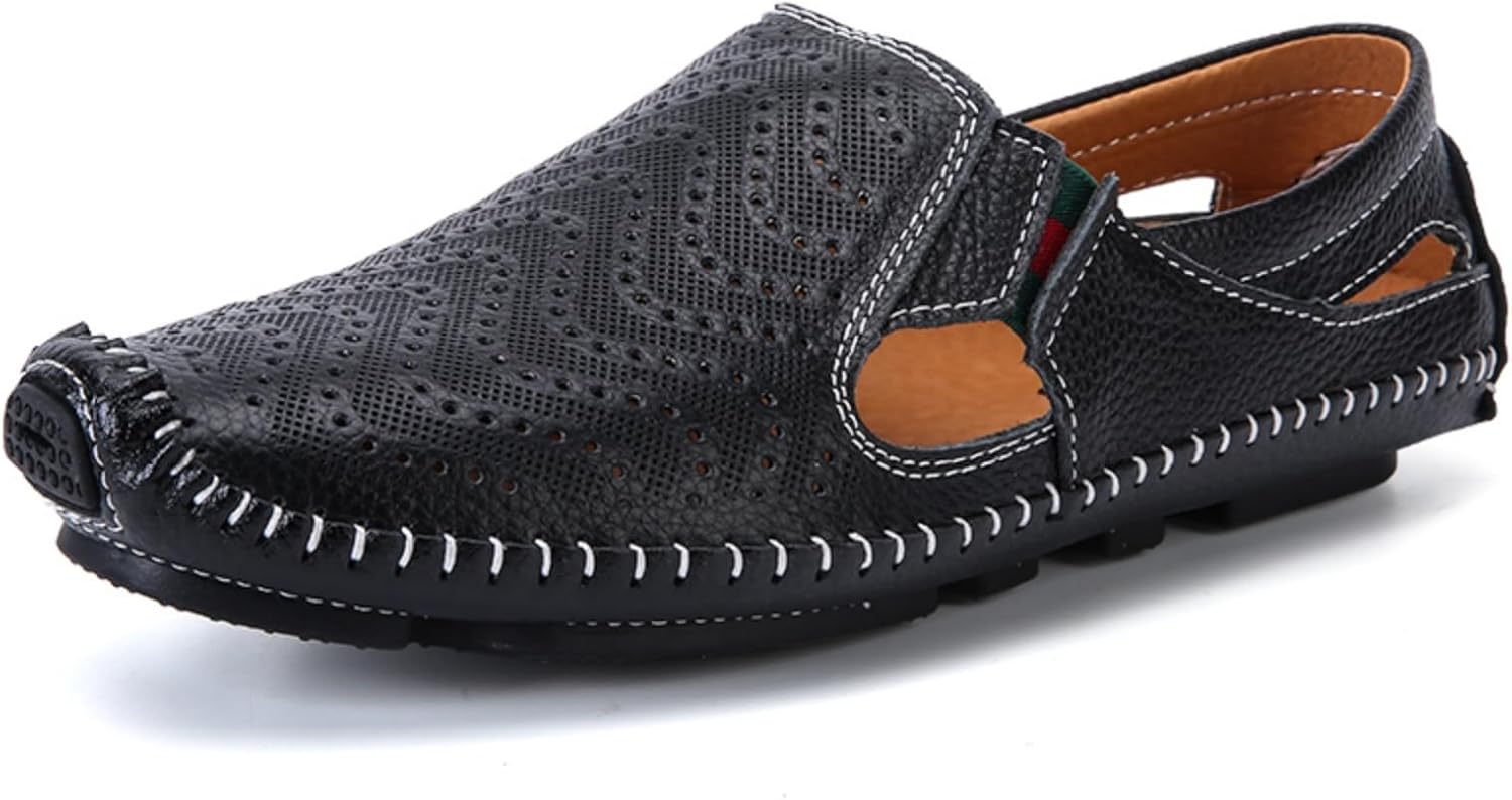Мужские премиальные кожаные мокасины для вождения - легкие, без застежки, с дышащей вентиляцией, вдохновленные мокасинами, идеально подходят для прогулок и активного отдыха на свежем воздухе Khwfjas, черный
Мужские премиальные кожаные мокасины для вождения - легкие, без застежки, с дышащей вентиляцией, вдохновленные мокасинами, идеально подходят для прогулок и активного отдыха на свежем воздухе Khwfjas, черный