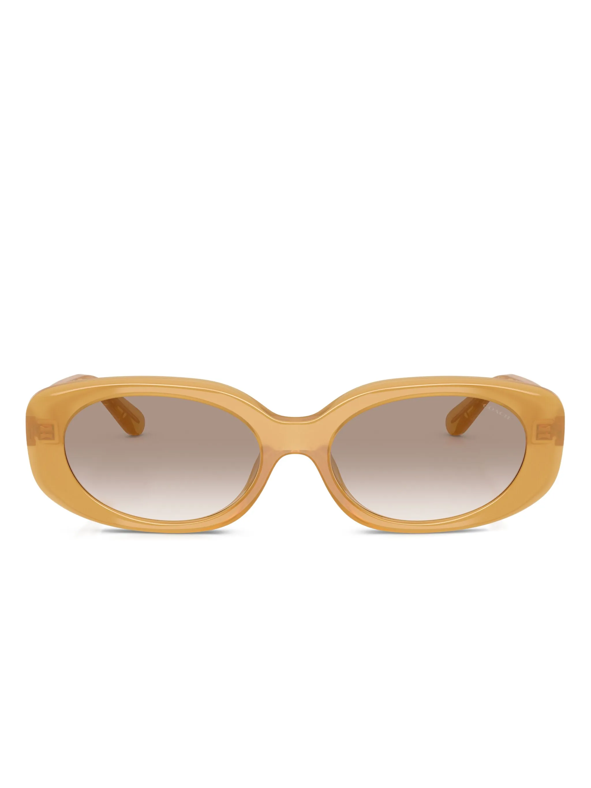 Солнцезащитные очки в овальной оправе с логотипом Coach, коричневый
Солнцезащитные очки в овальной оправе с логотипом Coach, коричневый