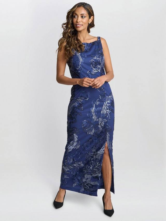 Макси-платье с цветочными блестками Gina Bacconi, темно-синий
Макси-платье с цветочными блестками Gina Bacconi, темно-синий