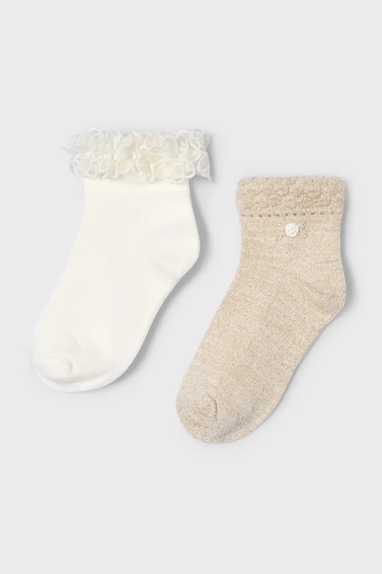 Детские носки 2 пары Mayoral, бежевый 
Детские носки 2 пары Mayoral, бежевый