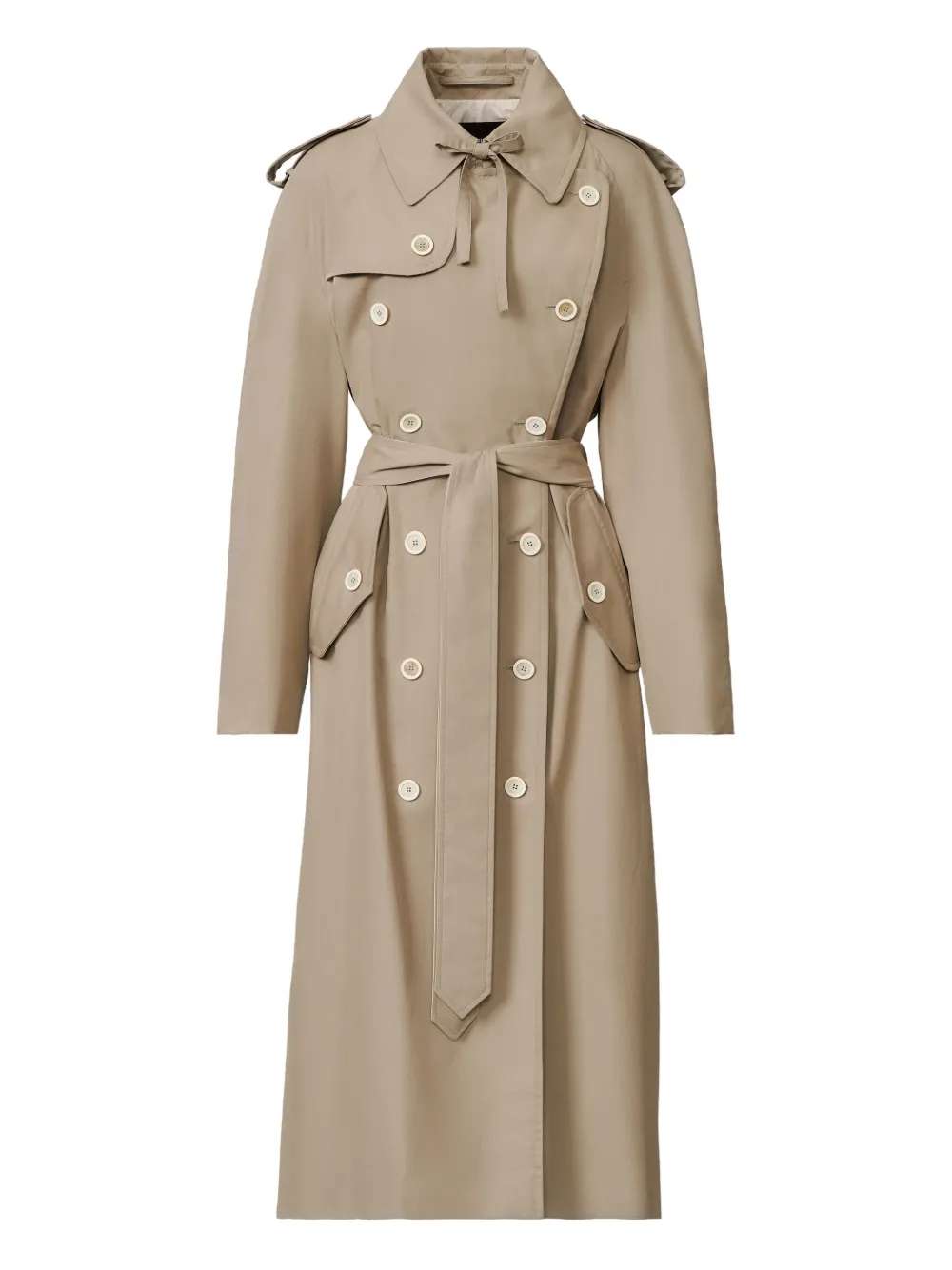 Тренч с поясом и складками Fabiana Filippi, нейтральный
Тренч с поясом и складками Fabiana Filippi, нейтральный