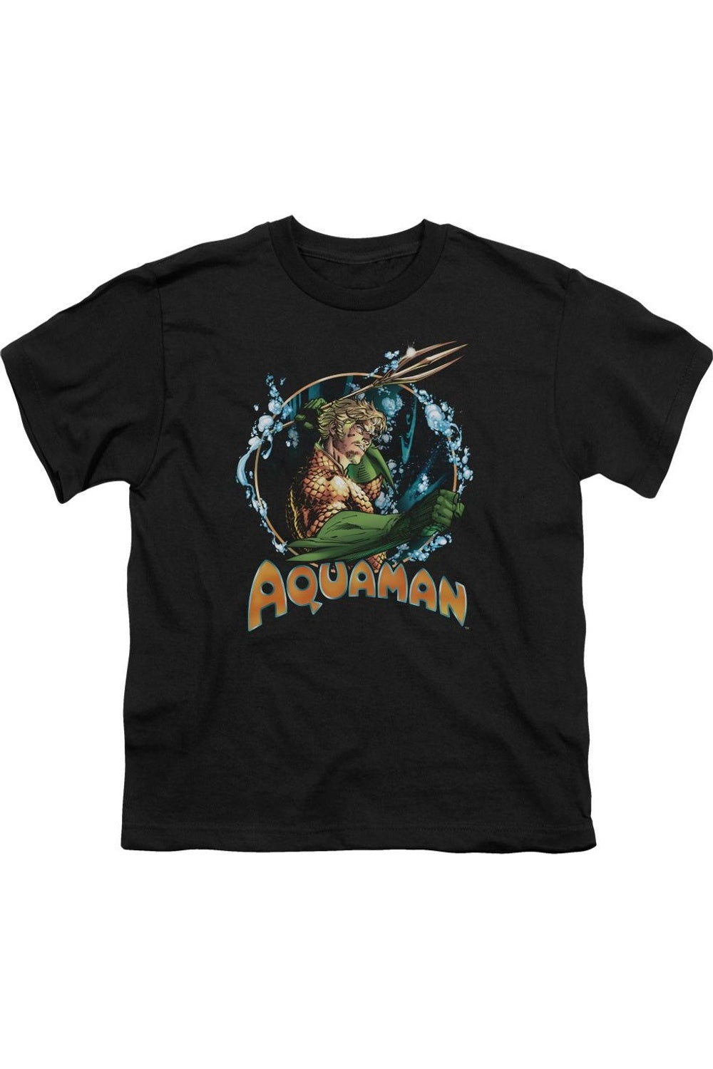 Футболка с коротким рукавом для детей "Лига справедливости Америки: Повелитель морей" Gildan, черный 
Футболка с коротким рукавом для детей "Лига справедливости Америки: Повелитель морей" Gildan, черный