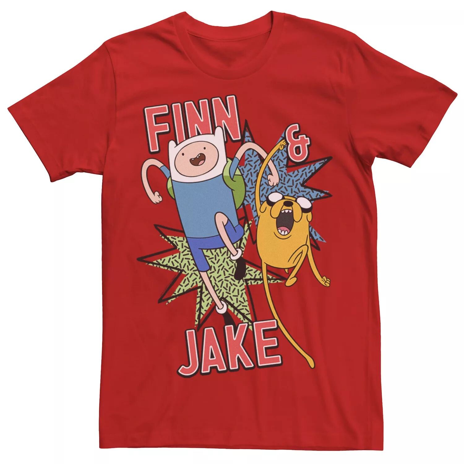 Мужская футболка Cartoon Network Adventure Time Finn & Jake Kapows Licensed Character, красный
Мужская футболка Cartoon Network Adventure Time Finn & Jake Kapows Licensed Character, красный