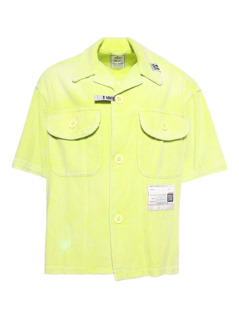 Вельветовая рубашка с короткими рукавами Maison Mihara Yasuhiro
Вельветовая рубашка с короткими рукавами Maison Mihara Yasuhiro