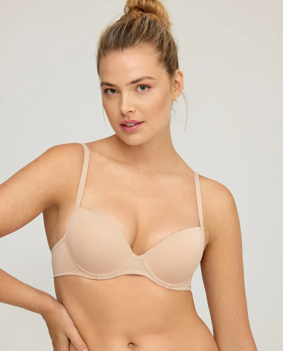 Беспроводной бюстгальтер пуш-ап Promise, бежевый
Беспроводной бюстгальтер пуш-ап Promise, бежевый