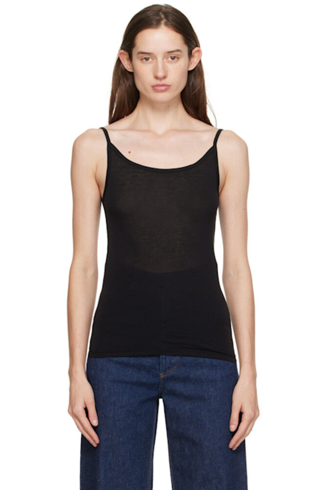 Черная полупрозрачная майка Baserange
Черная полупрозрачная майка Baserange