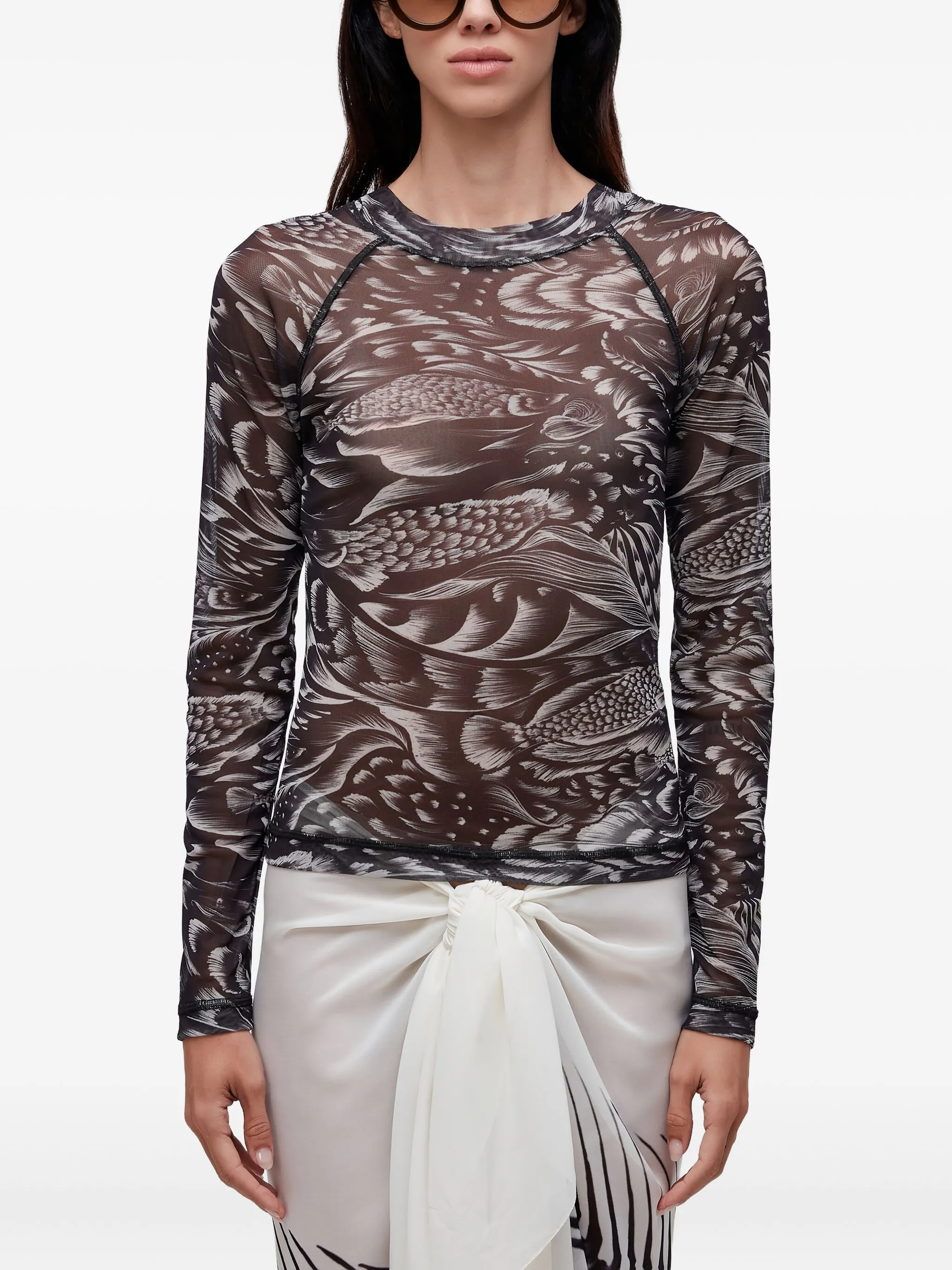 Сетчатая футболка с принтом Osklen, черный
Сетчатая футболка с принтом Osklen, черный