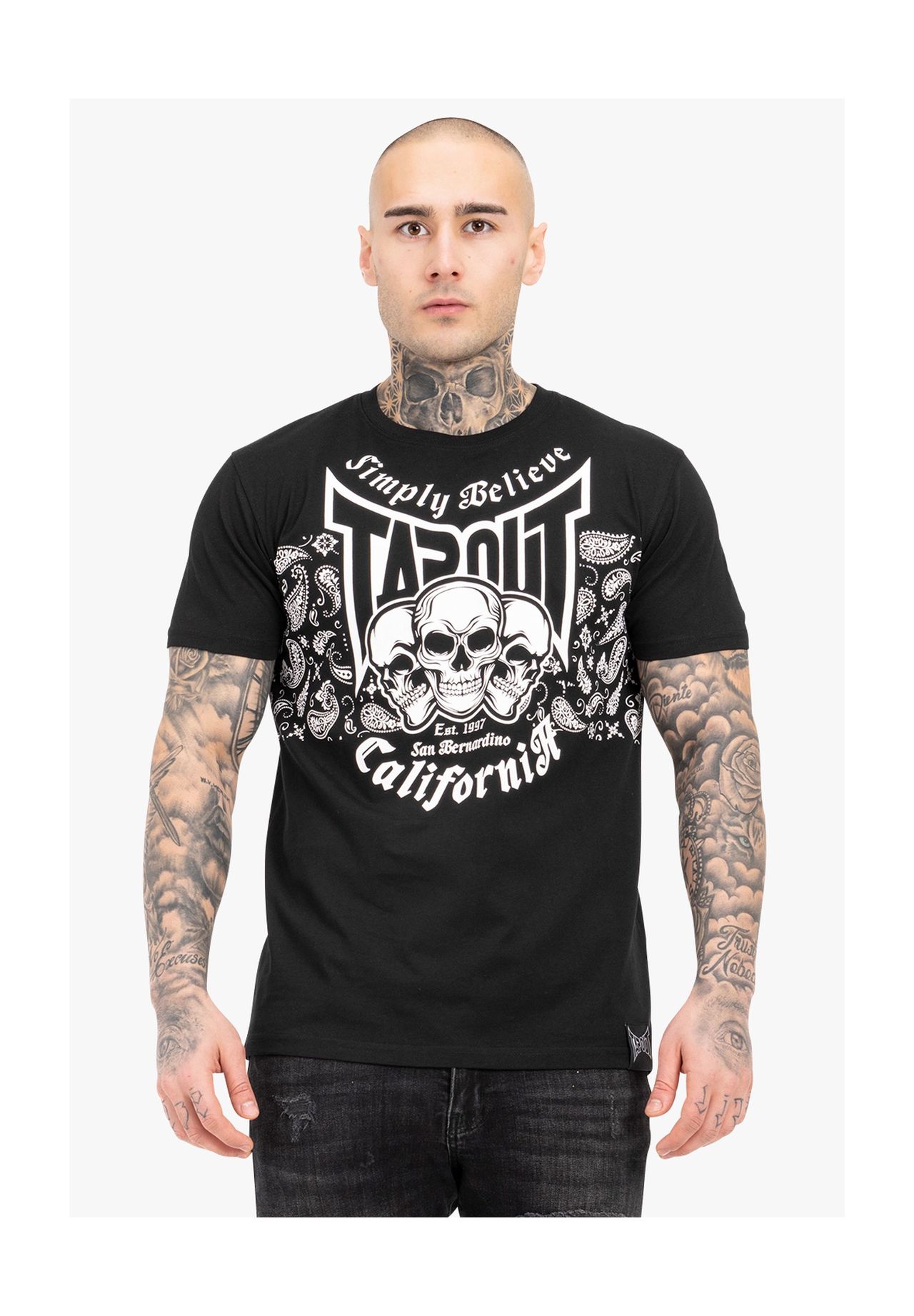 Мужская футболка обычного кроя ADELANTOS TAPOUT, черно-белый
Мужская футболка обычного кроя ADELANTOS TAPOUT, черно-белый