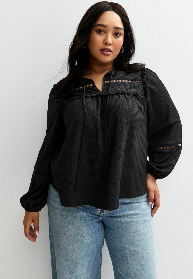 Блуза New Look Curves CURVES LADDER STITCH TRIM, Black
Блуза New Look Curves CURVES LADDER STITCH TRIM, Black