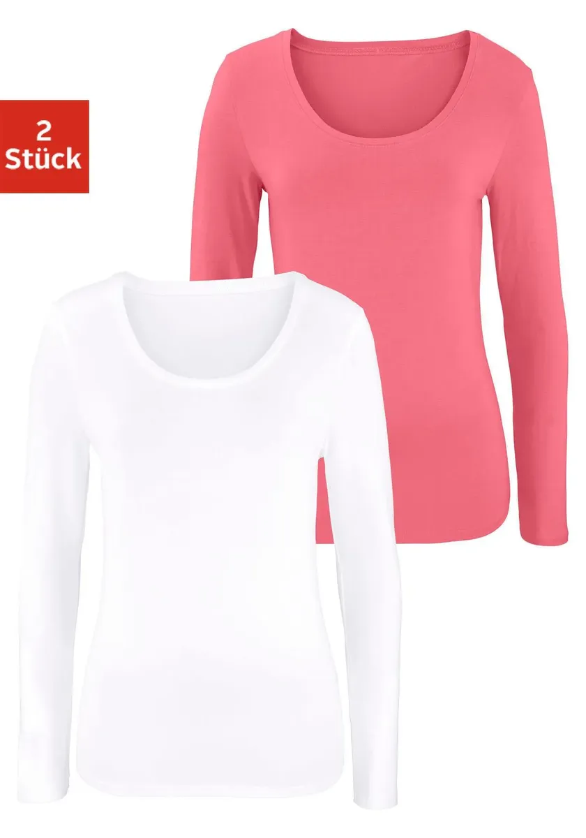 Рубашка Vivance с длинными рукавами, изготовлена из качественного эластичного хлопка, белый
Рубашка Vivance с длинными рукавами, изготовлена из качественного эластичного хлопка, белый