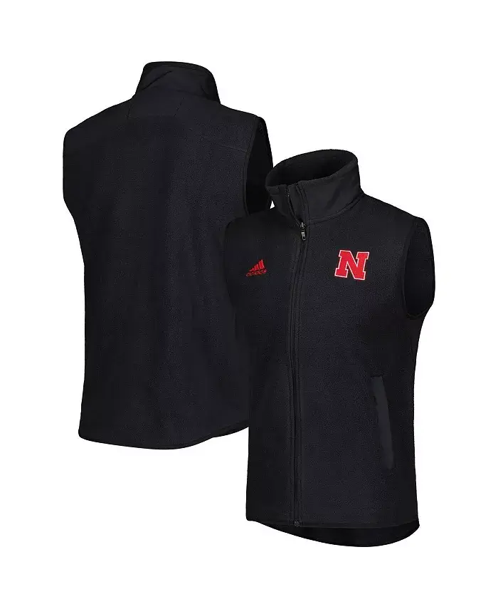 Мужской черный жилет Nebraska Huskers с застежкой-молнией adidas
Мужской черный жилет Nebraska Huskers с застежкой-молнией adidas