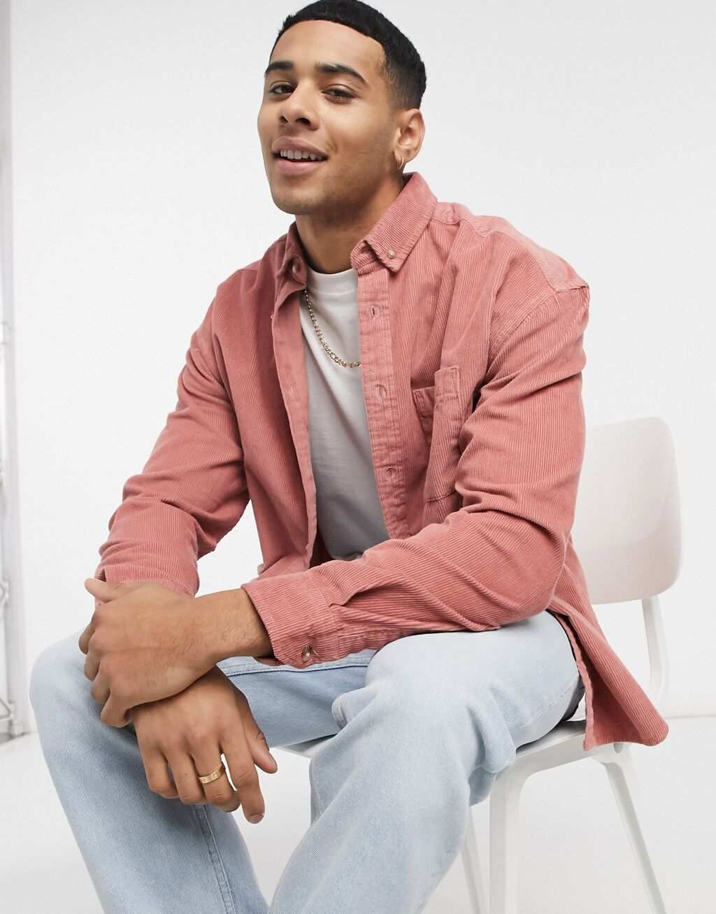 Розовая вельветовая рубашка оверсайз в стиле 90-х ASOS DESIGN
Розовая вельветовая рубашка оверсайз в стиле 90-х ASOS DESIGN