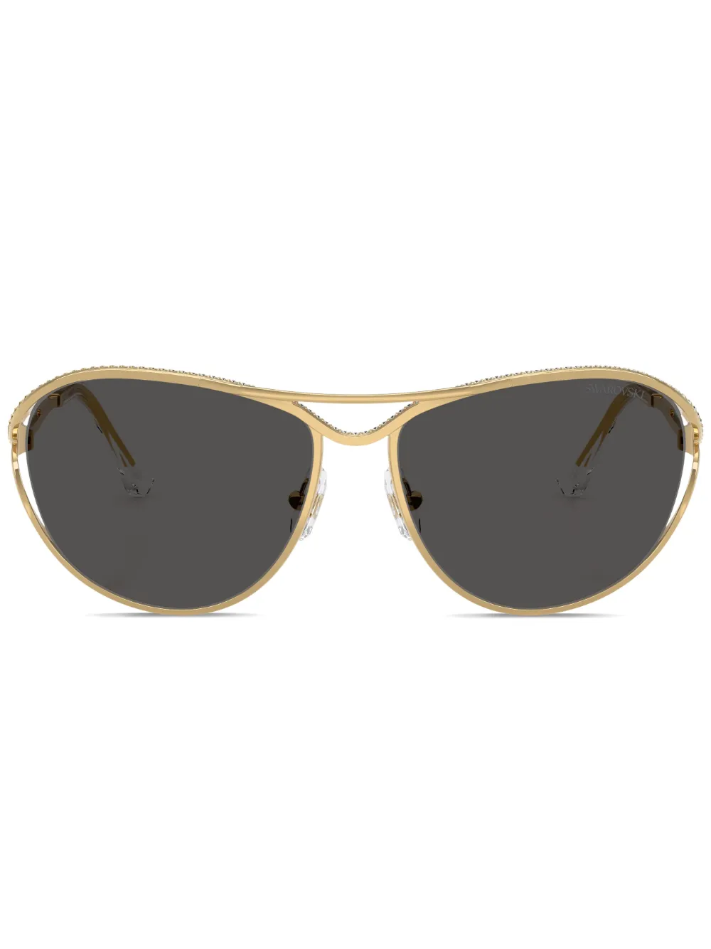 Солнцезащитные очки в круглой оправе Swarovski, золотой
Солнцезащитные очки в круглой оправе Swarovski, золотой