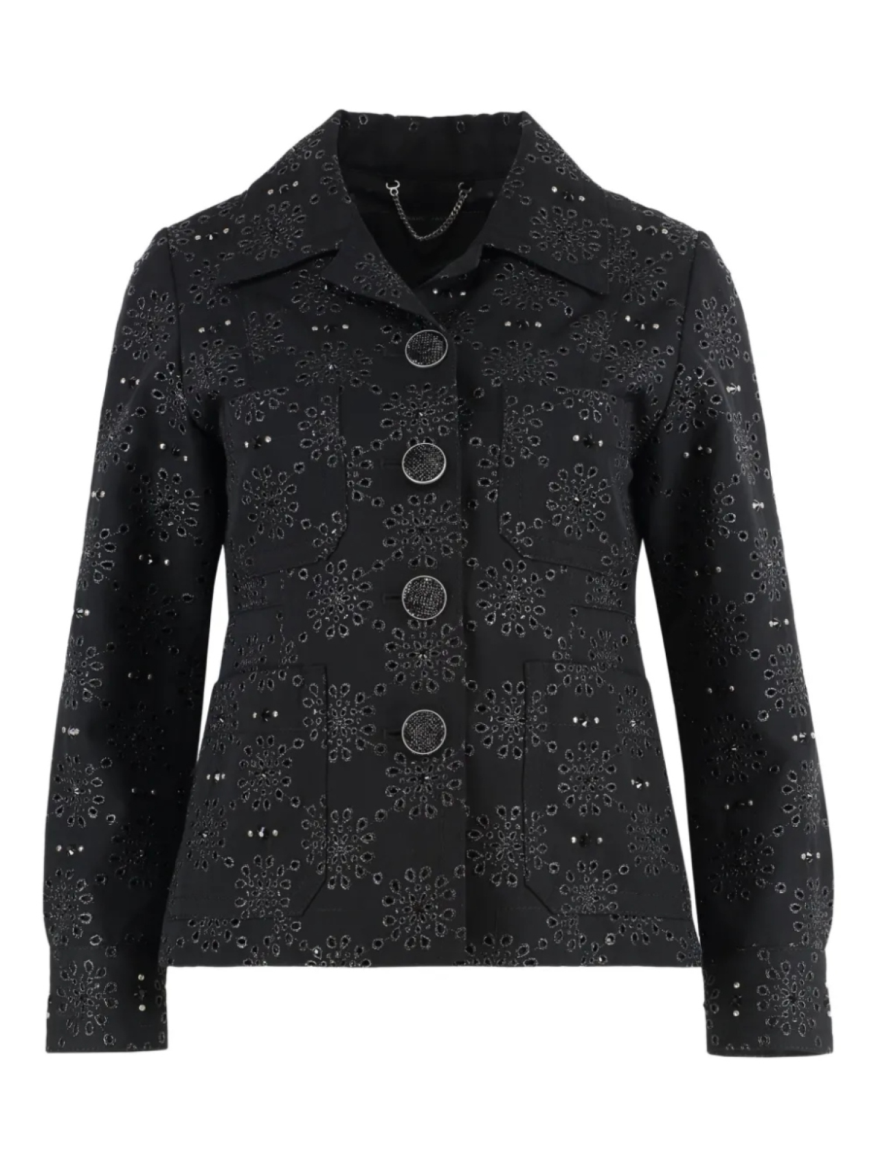 Однобортный блейзер Marc Jacobs, черный 
Однобортный блейзер Marc Jacobs, черный