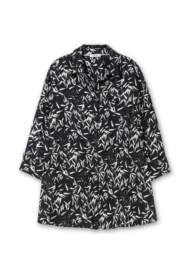 Блузка-Рубашка с принтом в виде листьев и рукавами 3/4 Sheego, черный
Блузка-Рубашка с принтом в виде листьев и рукавами 3/4 Sheego, черный
