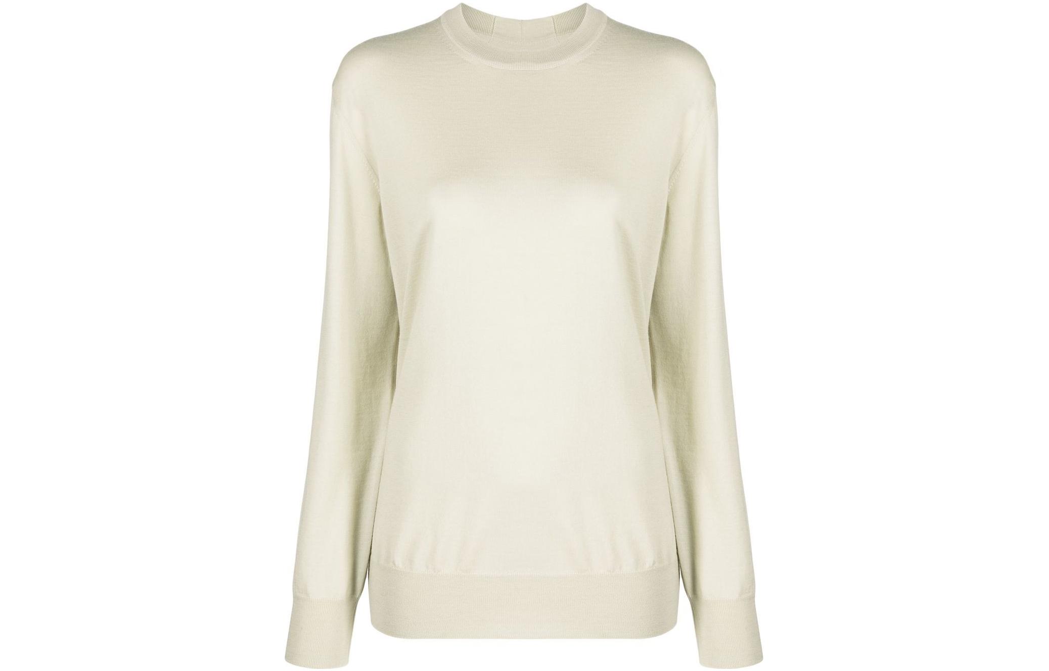 Вязаный свитер с круглым вырезом из шерсти JIL SANDER, слоновая кость
Вязаный свитер с круглым вырезом из шерсти JIL SANDER, слоновая кость