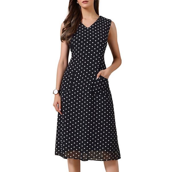 Летнее платье в горошек для женщин, повседневное, без рукавов, с v-образным вырезом, поясом на завязках, шифоновое, миди, с карманами Inspire Chic
Летнее платье в горошек для женщин, повседневное, без рукавов, с v-образным вырезом, поясом на завязках, шифоновое, миди, с карманами Inspire Chic