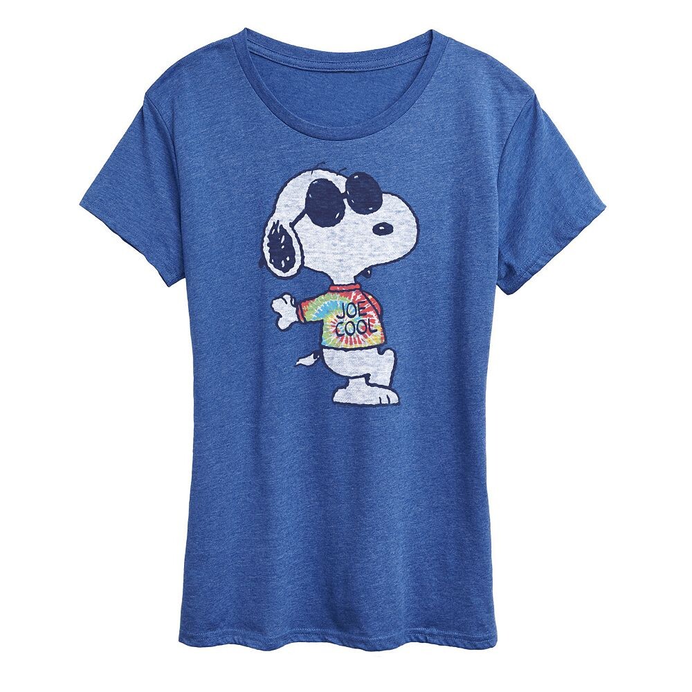 Женская футболка с рисунком Peanuts Snoopy Joe Cool Tie Dye Licensed Character, цвет Heather Royal Blue
Женская футболка с рисунком Peanuts Snoopy Joe Cool Tie Dye Licensed Character, цвет Heather Royal Blue
