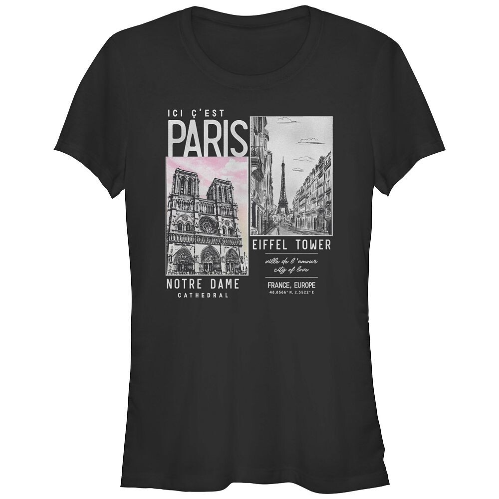 Футболка с изображением достопримечательностей Парижа для юниоров, черный
Футболка с изображением достопримечательностей Парижа для юниоров, черный