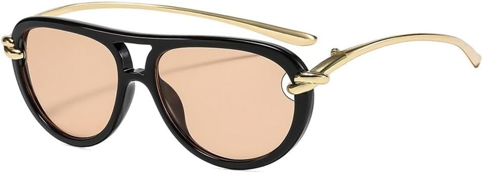 Популярные модные женские солнцезащитные очки-пилот с двойной перемычкой, овальные очки с полой оправой и защитой от УФ-излучения UV400 для мужчин SKFGNX, Black Light Tea
Популярные модные женские солнцезащитные очки-пилот с двойной перемычкой, овальные очки с полой оправой и защитой от УФ-излучения UV400 для мужчин SKFGNX, Black Light Tea