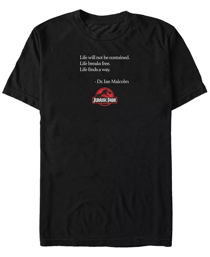 Футболка с коротким рукавом с цитатой доктора Яна Малкольма из «Парка Юрского периода» для мужчин Fifth Sun, черный
Футболка с коротким рукавом с цитатой доктора Яна Малкольма из «Парка Юрского периода» для мужчин Fifth Sun, черный