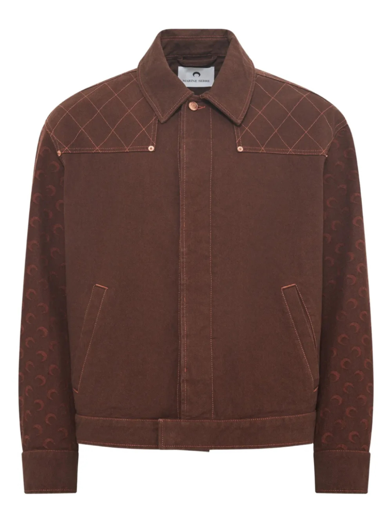 Жаккардовая куртка-бомбер Marine Serre, коричневый
Жаккардовая куртка-бомбер Marine Serre, коричневый