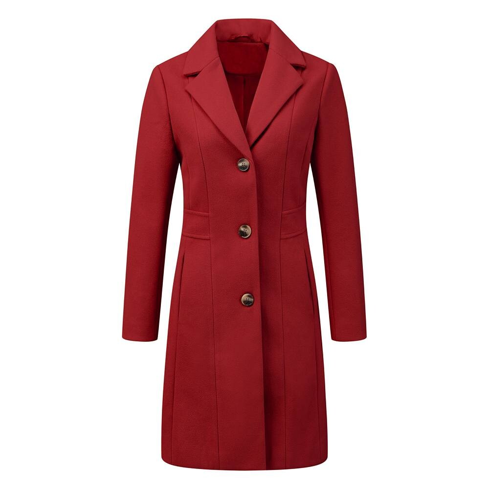 Женское однобортное пальто средней длины с зубчатыми лацканами ALLEGRA K, красный
Женское однобортное пальто средней длины с зубчатыми лацканами ALLEGRA K, красный