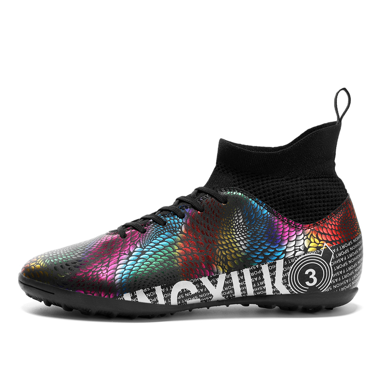 Футбольные бутсы для детей и подростков с высоким верхом, противоскользящие, анти-ударными, водонепроницаемые, легкие, амортизирующие CAMKIDS, черный 
Футбольные бутсы для детей и подростков с высоким верхом, противоскользящие, анти-ударными, водонепроницаемые, легкие, амортизирующие CAMKIDS, черный