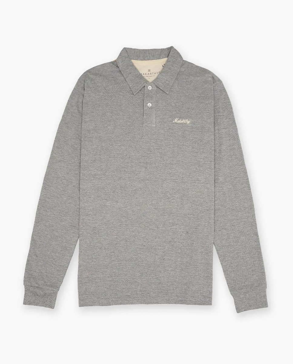 Мужская рубашка-поло с длинными рукавами из пике Makarthy, серый
Мужская рубашка-поло с длинными рукавами из пике Makarthy, серый