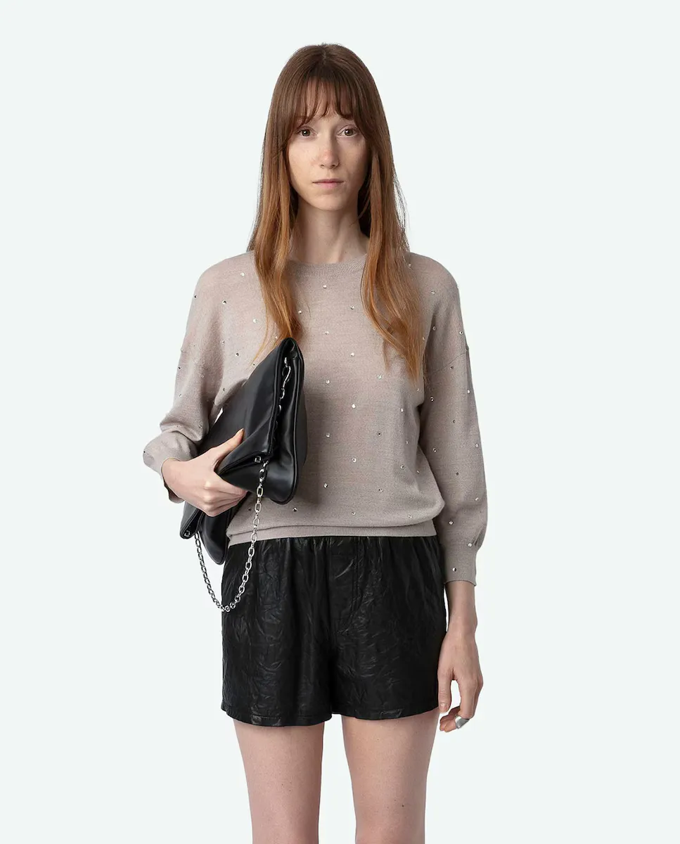 Женский свитер Kansy со стразами 100% мериносовая шерсть Zadig & Voltaire, бежевый
Женский свитер Kansy со стразами 100% мериносовая шерсть Zadig & Voltaire, бежевый
