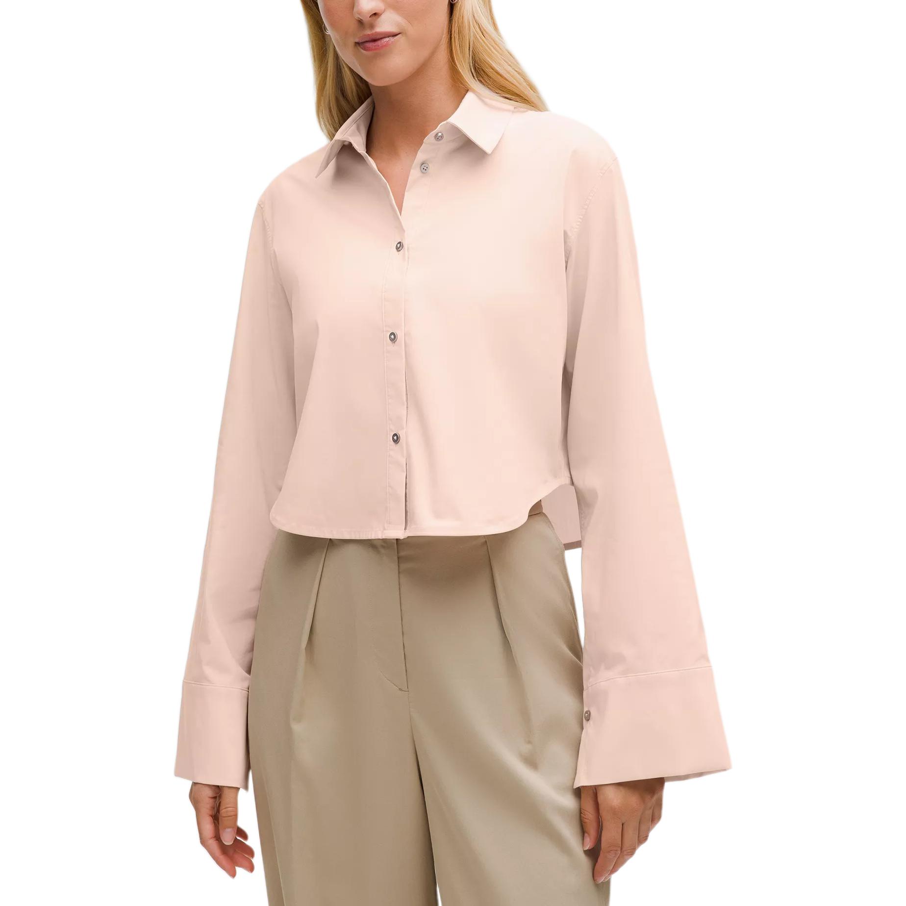 Рубашка Cropped Shirt Women's Lululemon, розовый
Рубашка Cropped Shirt Women's Lululemon, розовый