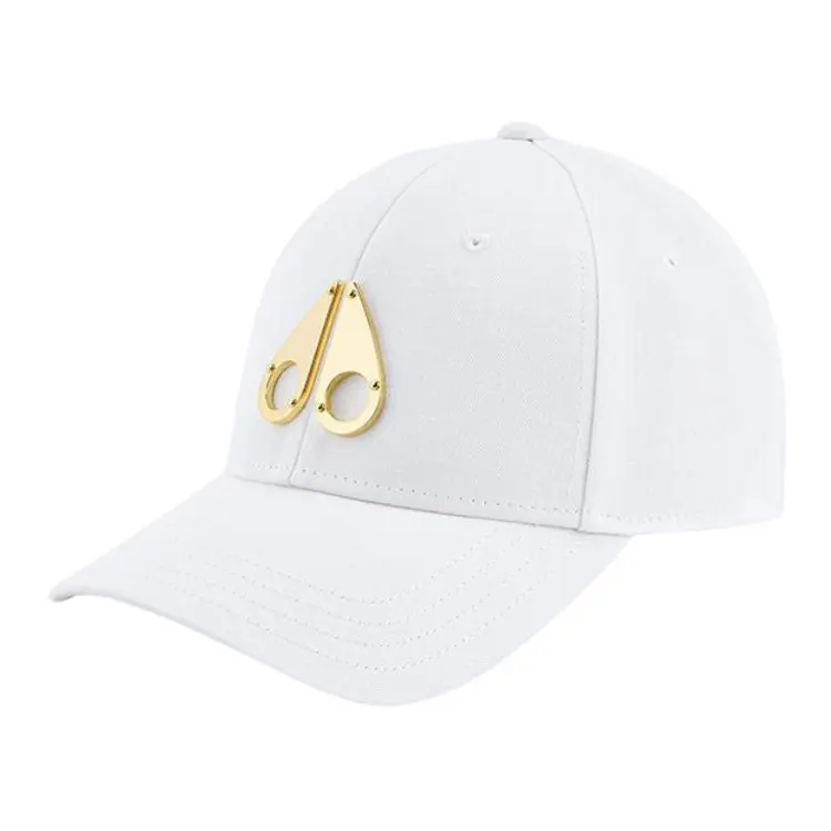 Moose Knuckles Хлопковая бейсболка мужская белая, White 
Moose Knuckles Хлопковая бейсболка мужская белая, White