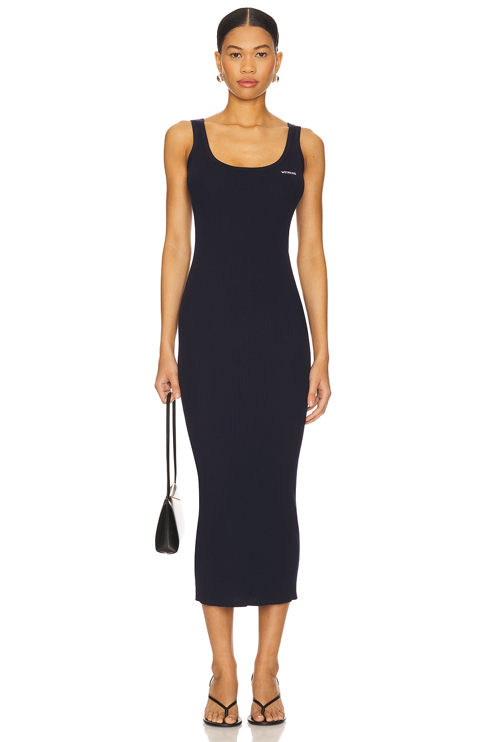 Рубчатое вязаное платье We11Done, navy
Рубчатое вязаное платье We11Done, navy