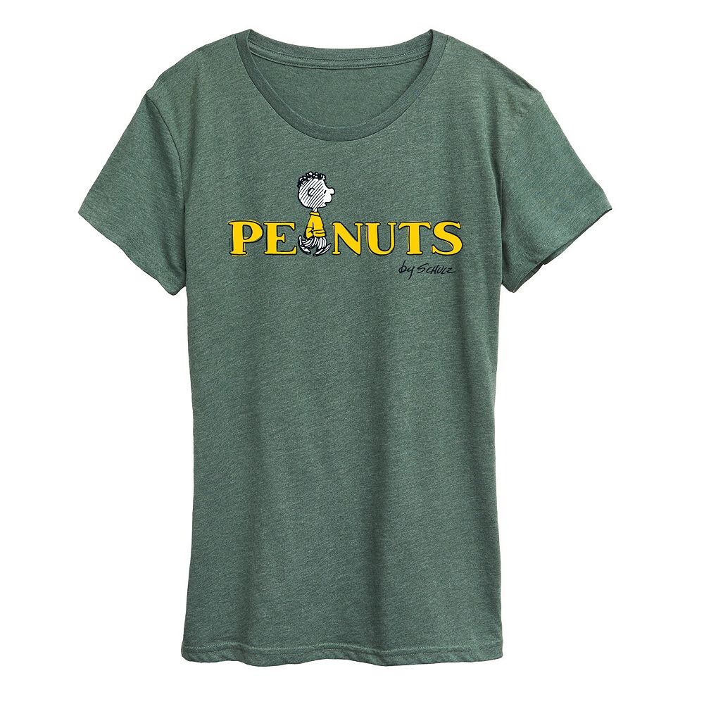 Женская футболка с логотипом Peanuts Franklin и графическим рисунком Licensed Character, цвет Heather Green
Женская футболка с логотипом Peanuts Franklin и графическим рисунком Licensed Character, цвет Heather Green