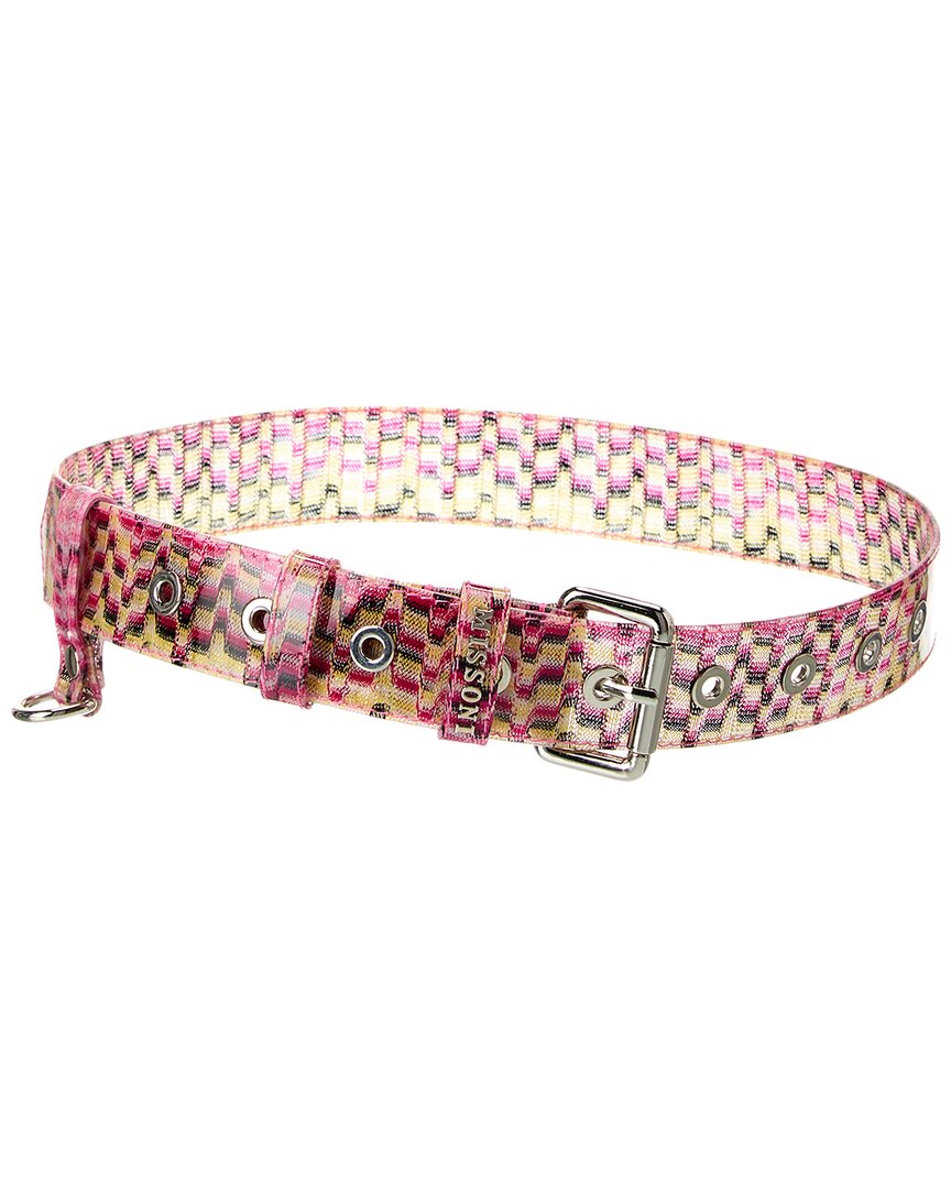 Виниловый пояс Missoni, розовый
Виниловый пояс Missoni, розовый