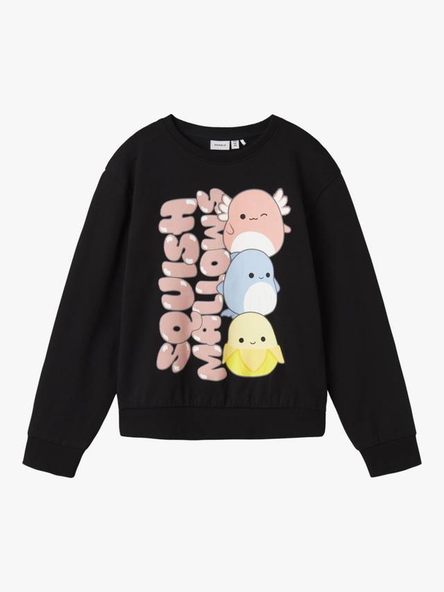 Детский хлопковый свитшот с капюшоном Squish Mallows NAME IT, Black
Детский хлопковый свитшот с капюшоном Squish Mallows NAME IT, Black
